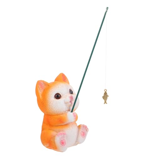 ULTECHNOVO Katzen Angel Dekoration für Aquarien Harz Figur für Mikrolandschaften Vielseitig Einsetzbar Leicht und Platzsparend für Zuhause ULTECHNOVO Katzen Angel Dekoration für Aquarien Harz Figur für Mikrolandschaften Vielseitig Einsetzbar Leicht und Platzsparend für Zuhause von ULTECHNOVO