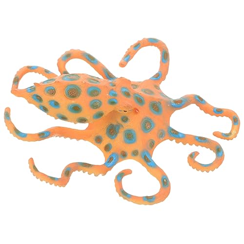 ULTECHNOVO Künstlicher Blaugeringelter Modell Realistische Nachbildung für Aquarium und Kinderzimmer Sicheres Langlebiges Kunststoffspielzeug Lernspielzeug von ULTECHNOVO