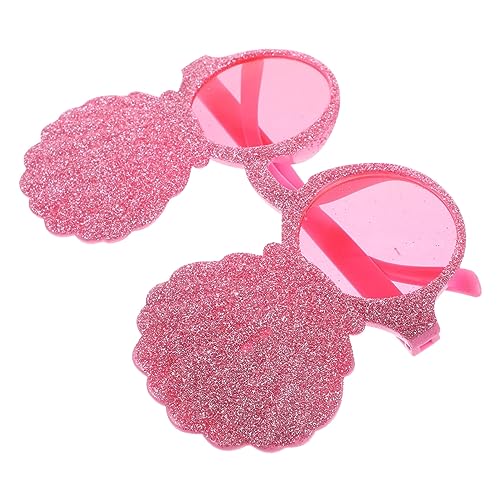 ULTECHNOVO Lustige Hawaii Partybrille Glitzernde Tropische Sonnenbrille für Sommerkostüm Damen Hawaii Blumen Party Zubehör Selfie Requisite von ULTECHNOVO