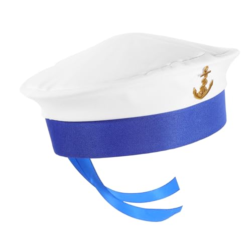 ULTECHNOVO Matrosenhut Strohhut Kappen Party Hook Hut Rand Bucket Hats Für Damen Männer Frauen Hut Hüte Für Frauen Seemannshut Neuheit Hüte Unisex Kostüm Kleid Weiß Polyester ULTECHNOVO Matrosenhut Strohhut Kappen Party Hook Hut Rand Bucket Hats Für Damen Männer Frauen Hut Hüte Für Frauen Seemannshut Neuheit Hüte Unisex Kostüm Kleid Weiß Polyester von ULTECHNOVO