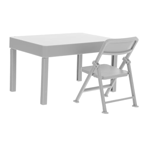 ULTECHNOVO Miniatur Klappstuhl Set aus Robustem Kunststoff Realistische Puppenhaus Möbel Leuchtenden Farben Tragbar und Vielseitig für Spiel und Dekoration für Puppenhaus und Gartenmöbel von ULTECHNOVO