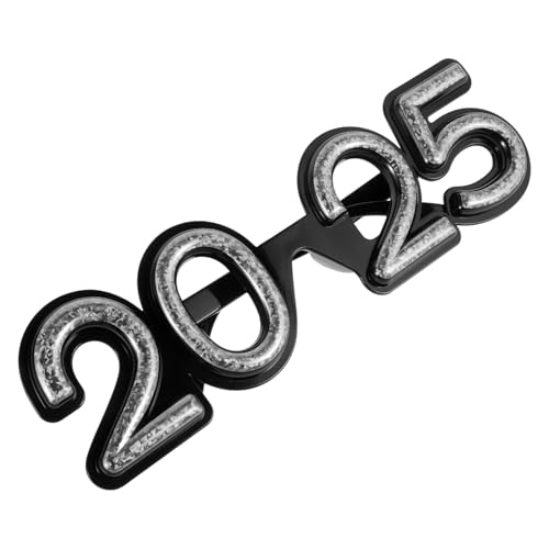 ULTECHNOVO Neujahrsbrille Komfortable Partybrille aus Langlebigem Pc Material Leichtes Design für Stundenlangen Tragekomfort für Festliche Anlässe und Neujahrspartys Farbenfrohe Accessoires von ULTECHNOVO