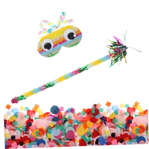 ULTECHNOVO Party Piñata Set mit Augenmaske Leichtem und Buntem Konfetti für Kindergeburtstag Karneval und Festliche Feiern Robustes Design für Einfache Handhabung und Spielspaß ULTECHNOVO Party Piñata Set mit Augenmaske Leichtem und Buntem Konfetti für Kindergeburtstag Karneval und Festliche Feiern Robustes Design für Einfache Handhabung und Spielspaß von ULTECHNOVO