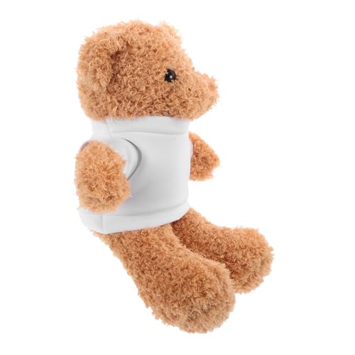 ULTECHNOVO Plüschbär Mit Leerem T-Shirt Für DIY-Designs Weiches Kleines Stofftier Für Babypartys Geburtstage Und Besondere Anlässe Für Junge Mädchen Und Sammler von ULTECHNOVO