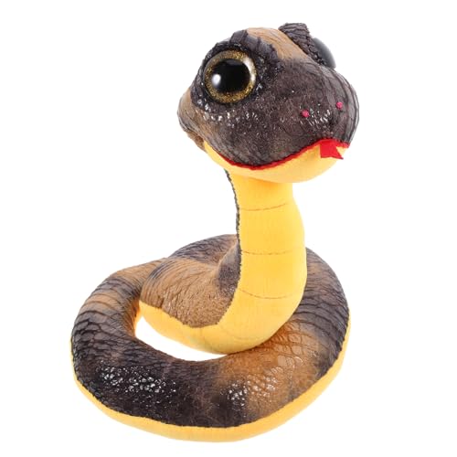 ULTECHNOVO Plüschschlange Lebensechtes Snake Kuscheltier für Dekoration Halloween Streiche Handgenäht Sicher für Partys Anlässe von ULTECHNOVO