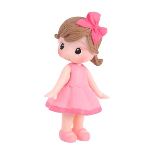 ULTECHNOVO Prinzessinnen Tortendeko Kleine Puppenfigur Kuchenornament Rosa Geburtstagsdeko Mädchen Party Kuchenaufsatz Niedliche Figur von ULTECHNOVO