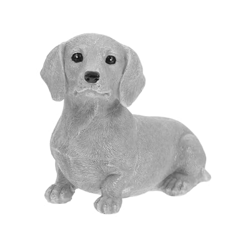 ULTECHNOVO Resin Hundestatue für Garten Niedliche Dekofigur Vielseitig Einsetzbar als Tischdekoration oder Gartenornament Wetterfestes Harz für Hundeliebhaber von ULTECHNOVO