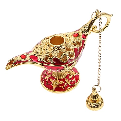 ULTECHNOVO Lampe Wishing Künstlerisches Ornament Zinklegierung Langlebig Schreibtischdeko für Zuhause Antike Wunschlampe von ULTECHNOVO