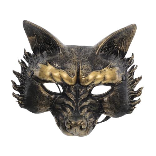 ULTECHNOVO Retro Wolf Maske Halloween-maske Wolfsmaske Selber Machen Tiermaske Tier-maskerade-maske Tierkopfmaske Maskerade Maske Frauen Wolfskostüm Halloween-wolfsmaske Schaum Golden ULTECHNOVO Retro Wolf Maske Halloween-maske Wolfsmaske Selber Machen Tiermaske Tier-maskerade-maske Tierkopfmaske Maskerade Maske Frauen Wolfskostüm Halloween-wolfsmaske Schaum Golden von ULTECHNOVO