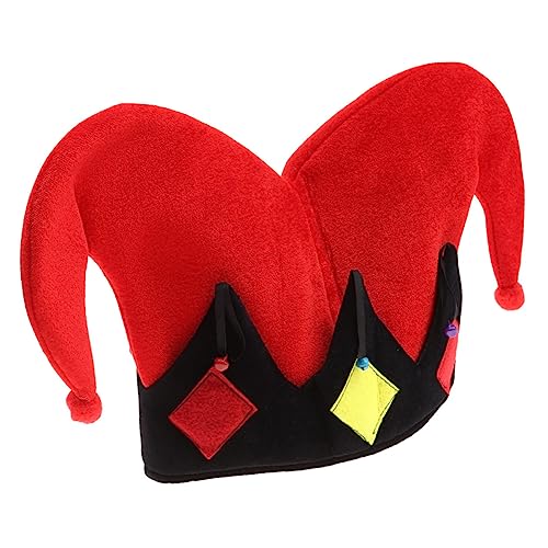 ULTECHNOVO Roten Clown Hut für Cosplay Dekorativer Performance Hut für Partys Karneval und Bühnenaufführungen Einzigartiges Kostümzubehör für Unvergessliche Auftritte ULTECHNOVO Roten Clown Hut für Cosplay Dekorativer Performance Hut für Partys Karneval und Bühnenaufführungen Einzigartiges Kostümzubehör für Unvergessliche Auftritte von ULTECHNOVO