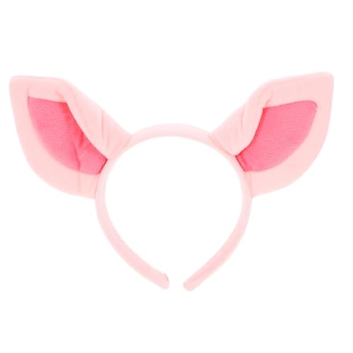 ULTECHNOVO Schweineohr-Stirnband für Halloween, Verkleidung, rosa Tier, Cosplay, Haarreifen, lustige Party-Dekoration für Erwachsene, flexibles elastisches Kostümzubehör von ULTECHNOVO