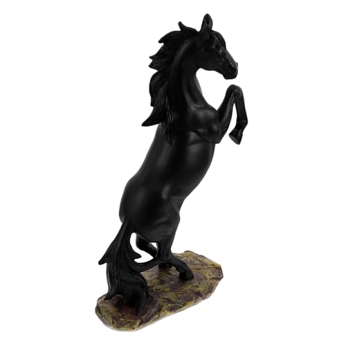 ULTECHNOVO Stehende Pferdeskulptur Aus Kunstharz Als Tier-tischdekoration Realistische Pferdeornament Für Schreibtisch Pferdestatue Als Heimdekoration von ULTECHNOVO