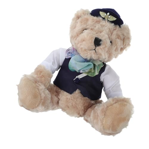 ULTECHNOVO Stewardess Stoffbär Kuscheltiere Für Jungen Blau Plüsch ULTECHNOVO Stewardess Stoffbär Kuscheltiere Für Jungen Blau Plüsch von ULTECHNOVO