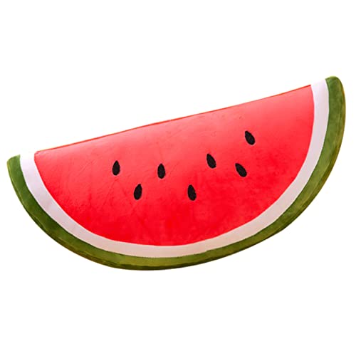 ULTECHNOVO Wassermelonen-Plüschkissen gefüllte Wassermelone gefüllter Plüsch Kleiner Plüsch Kuscheltier für Plüsch-Obstspielzeug Plüsch Wassermelone PP Baumwolle rot von ULTECHNOVO