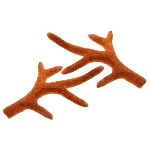ULTECHNOVO Weihnachts Stirnband Rentier Geweih Braun Weiche Realistische DIY Kopfdekor für Party Fotorequisiten Vielseitiges Zubehör für Damen und Herren von ULTECHNOVO