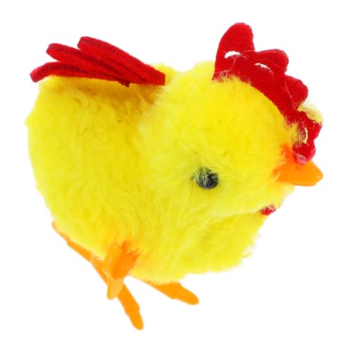 ULTECHNOVO springendes Huhn Sich drehendes Uhrwerkküken Hühnchen Uhrwerk Küken Geburtstagsgeschenk für quietschendes Huhn Hühnerbrüter die Küken Plastik von ULTECHNOVO