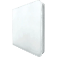 ULTRAPRO 16176 Vivid PRO-Binder mit 9 Fächern und Reißverschluss - Weiß von ULTRA PRO