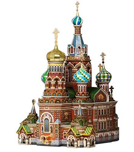 UMBUM Innovatives 3-D-Puzzle Auferstehungskirche (Sankt Petersburg) (1/200) Scale Model: Architecture 3D-Kartonmodellbausatz für Erwachsene und Kinder von UMBUM