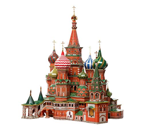 UMBUM Innovatives 3-D-Puzzle Die Basilius-Kathedrale (Moskau) (1/150) Scale Model: Architecture 3D-Kartonmodellbausatz für Erwachsene und Kinder von UMBUM