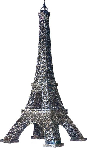 Umbum 289–02 silber Clever Papier historischen Gebäude Die Eiffelturm 3D Puzzle von Keranova