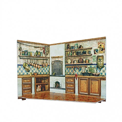 Umbum 291–04 26 x 20 x 15 cm Clever Papier Puppe Haus und Möbel Collection Küche Zimmer Box 3D Puzzle (2-teilig) von Keranova