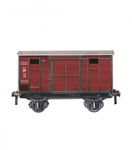 UMBUM Innovatives 3-D-Puzzle Zweiachsiger Planwagen Railway Collection H0 (1/87) 3D-Kartonmodellbausatz für Erwachsene und Kinder von UMBUM