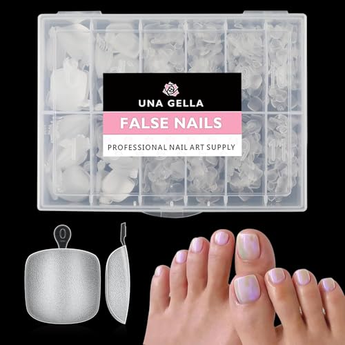 UNA GELLA Quadrat Fußnägel zum Aufkleben 216 Stück 12 Größen Matte Kurze Quadratische Fussnägel zum Kleben Künstliche Fußnägel Tips Falsche Soft Gel Toenails Set Matte Für DIY Nagelstudio UNA GELLA Quadrat Fußnägel zum Aufkleben 216 Stück 12 Größen Matte Kurze Quadratische Fussnägel zum Kleben Künstliche Fußnägel Tips Falsche Soft Gel Toenails Set Matte Für DIY Nagelstudio von UNA GELLA