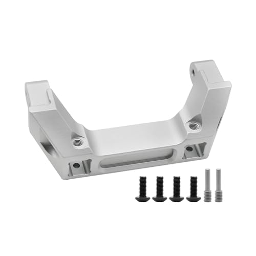 UNARAY CNC Aluminium AlloyTRX4 Vorne und Hinten Stoßstange Halterung Ständer Fit for 1/10 RC Fit for Crawler TRX-4 Upgrade Teile (Size : Silver Rear) von UNARAY