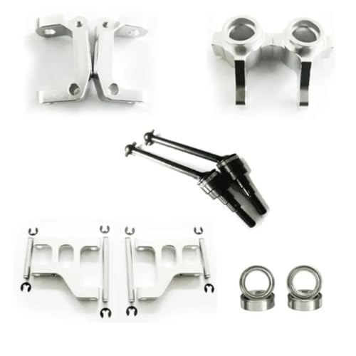 UNARAY Fit for Tamiya TT01 Metall Upgrade Teile Kit CVD Antriebswelle Stoßdämpfer Vorne Hinterachsen Lenkung Tasse for TT01 1/10 RC Auto Teile (Size : Set B) von UNARAY