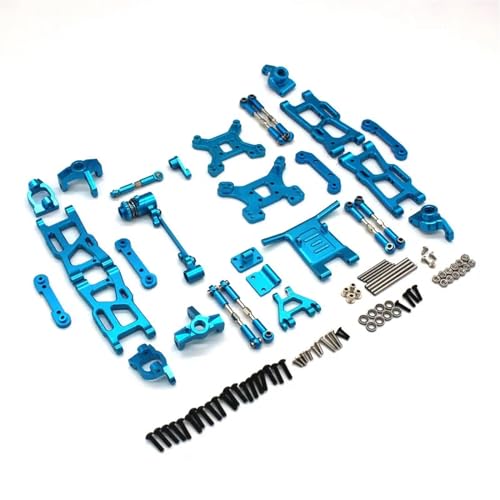 UNARAY Passend for Wltoys 144001 144010 124018 124019 RC Car Metall Upgrade Verbrauchsteile Kit (Size : Blue) von UNARAY