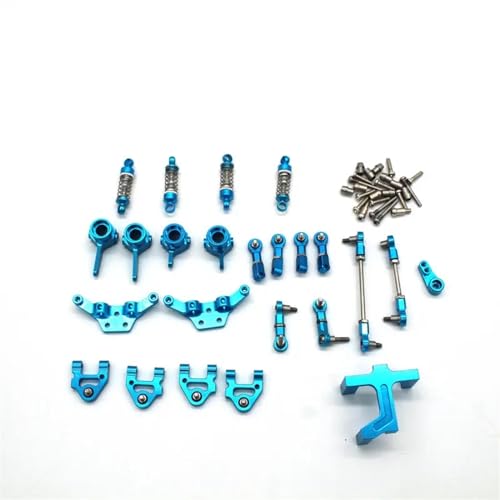 UNARAY Passend for Wltoys 284161 284010 284131 K969 K979 K989 K999 P929 P939 1/28 Rc Auto Metall Upgrade Teile 10 Stück Set (Size : Blue) von UNARAY