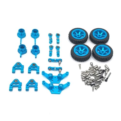 UNARAY Upgrade-Metallteile-Kit passend for Wltoys P929 P939 K969 K979 K989 K999 1/28 Rc Drift Car Parts (Size : Blue) von UNARAY