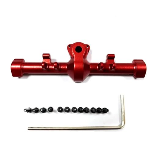UNARAY Upgrade-Teile for Vorder- und Hinterachsgehäuse aus Aluminium, passend for 1/24 RC Crawler Axial SCX24 RC-Upgrade-Teile (Size : Red Rear) von UNARAY
