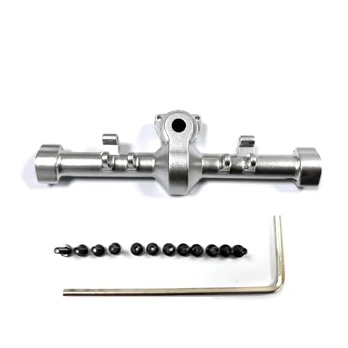 UNARAY Upgrade-Teile for Vorder- und Hinterachsgehäuse aus Aluminium, passend for 1/24 RC Crawler Axial SCX24 RC-Upgrade-Teile (Size : Silver Rear) von UNARAY