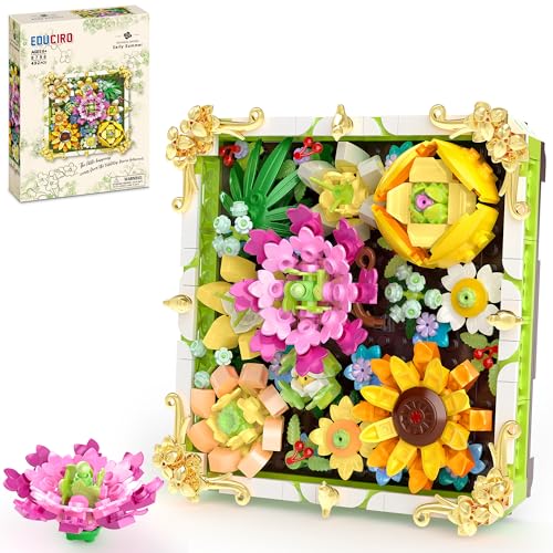 Under the Baubles Blumen Bauspielzeugsets - Flowers Bausteine Set Basteln für Erwachsene - Künstliche Blumen Tischdeko, Frauen, Mädchen EDUCIRO Under the Baubles Blumen Bauspielzeugsets - Flowers Bausteine Set Basteln für Erwachsene - Künstliche Blumen Tischdeko, Frauen, Mädchen EDUCIRO von Under the Baubles