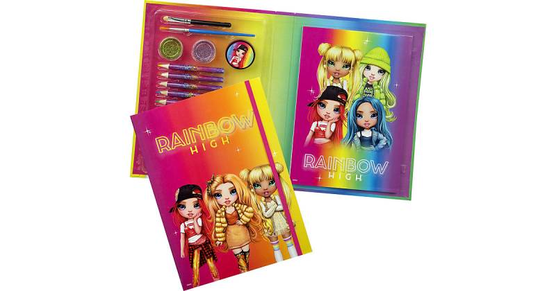 Make up Malset Rainbow High, 19 tlg., inkl. Skizzenbuch bunt von UNDERCOVER