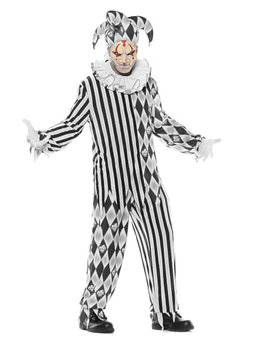 UNDERWRAPS Böser Harlekin Kostüm - Größe: M-L - Horror-Clown Verkleidung Halloween Karneval & Motto-Party UNDERWRAPS Böser Harlekin Kostüm - Größe: M-L - Horror-Clown Verkleidung Halloween Karneval & Motto-Party von UNDERWRAPS