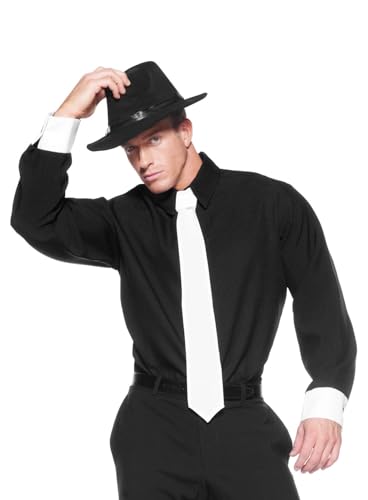 UNDERWRAPS Gangster Shirt und Krawatte für Herren - schwarz-weiß - Größe: M-L - Mafia Kostüm Verkleidung - Zubehör Karneval & Motto-Party UNDERWRAPS Gangster Shirt und Krawatte für Herren - schwarz-weiß - Größe: M-L - Mafia Kostüm Verkleidung - Zubehör Karneval & Motto-Party von UNDERWRAPS