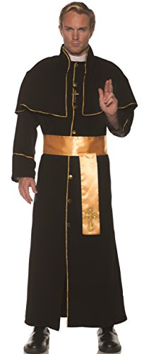 UNDERWRAPS Herren Deluxe Priester Robe Kostüm - Gold, gold, XXL von UNDERWRAPS