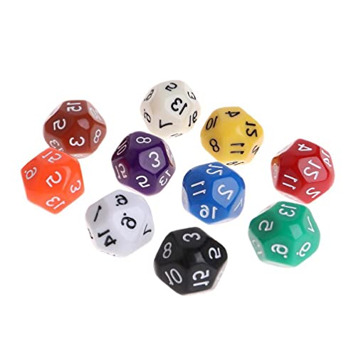 UNFAIRZQ 10er Set 16-seitige D16 polyedrische Würfel für Tischspiele, Dungeons & Dragons, MTG RPG, Schulbedarf, Acryl, Hexadekaeder UNFAIRZQ 10er Set 16-seitige D16 polyedrische Würfel für Tischspiele, Dungeons & Dragons, MTG RPG, Schulbedarf, Acryl, Hexadekaeder von UNFAIRZQ