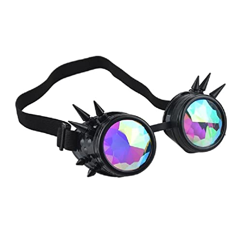 UNFAIRZQ Kaleidoskopbrille für Herren, Steampunk-Brille, Sonnenbrille, Gothic, Holografisch, Rave, Festival, Damen, Cosplay, Partybrille, Kaleidoskop-Brille, Rave für Herz, Kinder, Herren, Brillen, UNFAIRZQ Kaleidoskopbrille für Herren, Steampunk-Brille, Sonnenbrille, Gothic, Holografisch, Rave, Festival, Damen, Cosplay, Partybrille, Kaleidoskop-Brille, Rave für Herz, Kinder, Herren, Brillen, von UNFAIRZQ