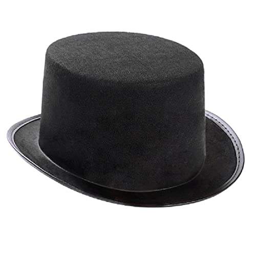 UNFAIRZQ Steampunk Männer Hut Homosexuell Top Hut Steampunk Top Hat Für Männer Vintage Männer Schwarz Halloween Zylinder Hut Gothic Karneval Nachtclub Steampunk Männer Hut von UNFAIRZQ