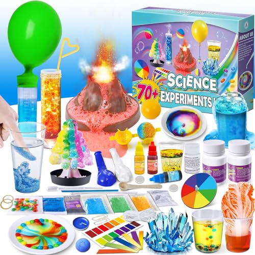 UNGLINGA 70+ Experimente Kits für Kinder Jungen Mädchen, Wissenschaft Experimentierkasten Spielzeug Jungen Geschenke, Vulkan Chemiebaukasten Kindern Labor UNGLINGA 70+ Experimente Kits für Kinder Jungen Mädchen, Wissenschaft Experimentierkasten Spielzeug Jungen Geschenke, Vulkan Chemiebaukasten Kindern Labor von UNGLINGA