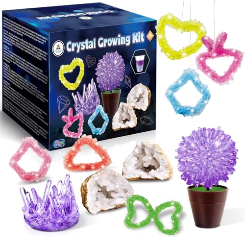 UNGLINGA Kristall-Zucht Experimentierset für Kinder, aufbrechbare Geoden Kristalle Experimentierkästen Geschenk Experimente fürs Kinderzimmer mit vielen Formen, Farben und Größen UNGLINGA Kristall-Zucht Experimentierset für Kinder, aufbrechbare Geoden Kristalle Experimentierkästen Geschenk Experimente fürs Kinderzimmer mit vielen Formen, Farben und Größen von UNGLINGA