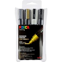 FABER-CASTELL 182504 Marker UNI POSCA PC-5M 4er Set FABER-CASTELL 182504 Marker UNI POSCA PC-5M 4er Set von UNI-BALL