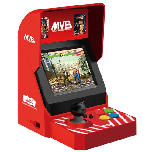 UNICO MVS Mini Arcade, 45 SNK-lizenzierte-Klassiker, Darunter The King of Fighters, Metal SLUG etc., Unterstützt Großbild-HDMI-Ausgang / 2 Gamepad-Anschlüsse / Geschenke für Erwachsene und Kinder von UNICO