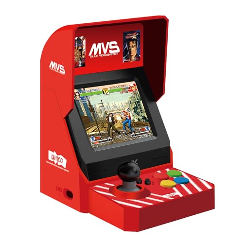 UNICO MVS Mini Arcade, 45 SNK-lizenzierte-Klassiker, Darunter The King of Fighters, Metal SLUG etc., Unterstützt Großbild-HDMI-Ausgang / 2 Gamepad-Anschlüsse / Geschenke für Erwachsene und Kinder von UNICO