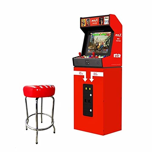 Unico MVSX Arcade mit Basis- und Hocker-Kombination, Vorinstalliert 50 Offiziell Lizenzierte Retro-Spiele von SNK, Darunter The King of Fighters/Metal Slug und mehr von UNICOMVSX