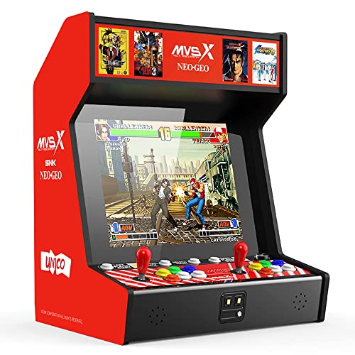 Unico MVSX Home Arcade, Vorinstalliert 50 Offiziell Lizenzierte Retro-Spiele von SNK, Darunter The King of Fighters/Metal Slug und mehr von UNICO