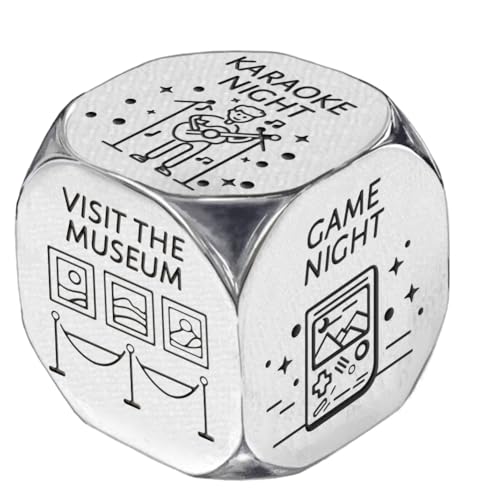 UNICRAFTALE Jahrestag Date Night Geschenke 1 Set Edelstahl Entscheidungswürfel Für Urlaubsaktivitäten Hochzeitsgeschenke Lustige Würfel Mit Ideen Für Date Night Und Ausziehbarer Box UNICRAFTALE Jahrestag Date Night Geschenke 1 Set Edelstahl Entscheidungswürfel Für Urlaubsaktivitäten Hochzeitsgeschenke Lustige Würfel Mit Ideen Für Date Night Und Ausziehbarer Box von UNICRAFTALE